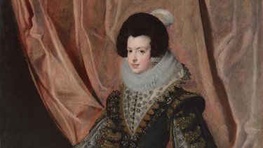 Retrato de la reina Isabel de España, obra del artista Diego Velázquez.
