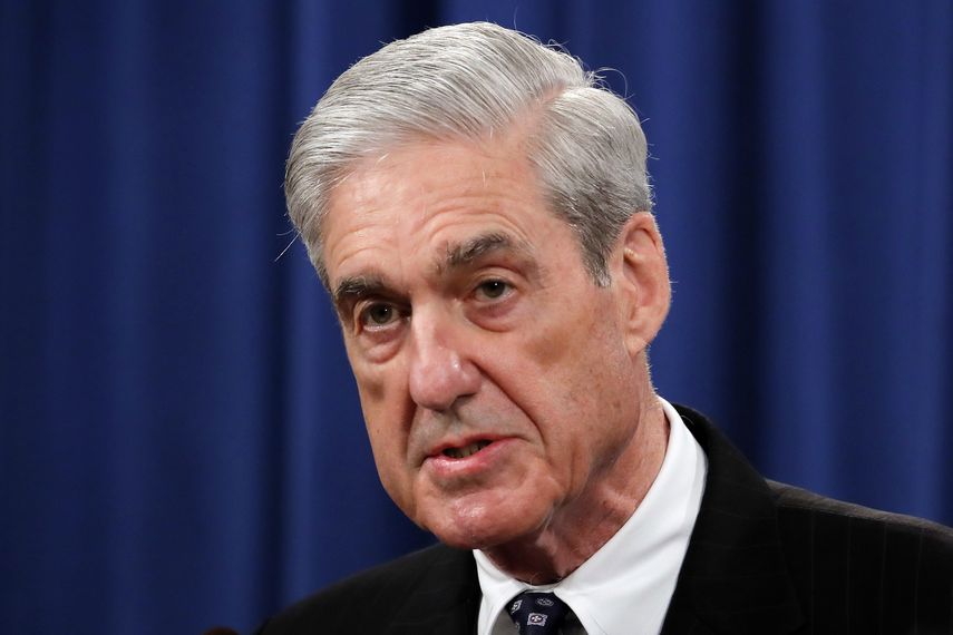 En esta foto de archivo del 29 de mayo de 2019, el fiscal especial Robert Mueller habla en el Departamento de Justicia en Washington sobre la investigación de la injerencia rusa en las elecciones de 2010 en EEUU.&nbsp;