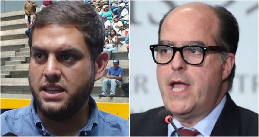 Los diputados Juan Requesens y Julio Borges.