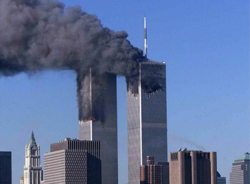 Imagen de archivo del atentado terrorista del 11 de septiembre de 2001 en EEUU.
