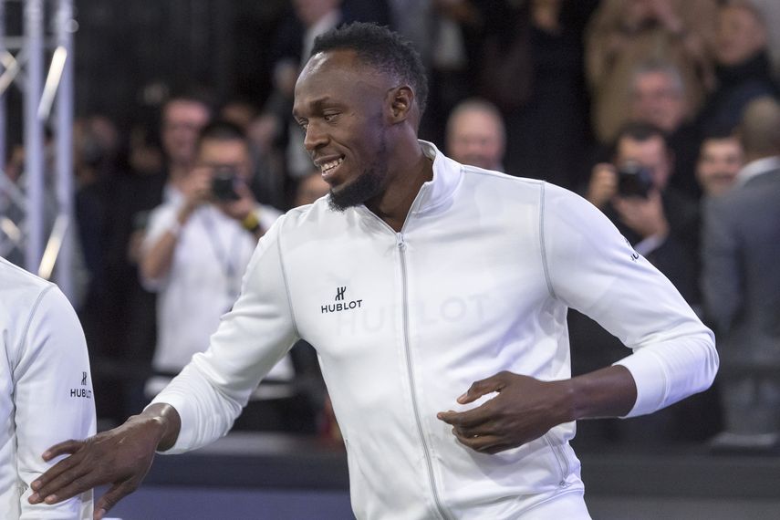 El plusmarquista mundial se alista para el amistoso que sostendrá con el equipo de la UNICEF.