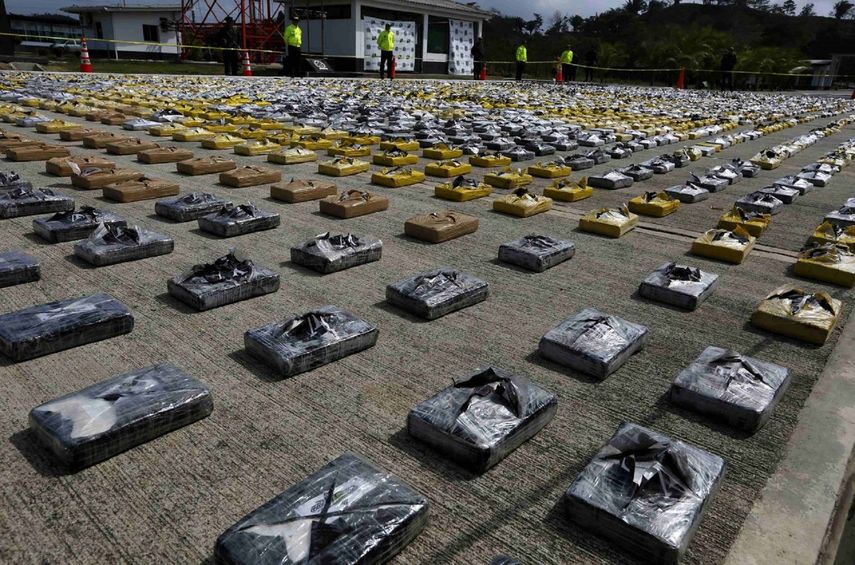 En lo que va del año, la Policía ha incautado 3.777 kilos de cocaína en el puerto de Cartagena. 