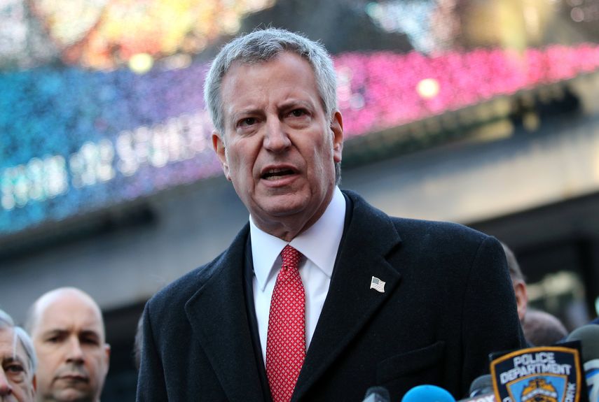 El alcalde de Nueva York, Bill de Blasio.&nbsp;