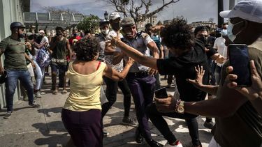 Una imagen de las protestas del 11J en Cuba.&nbsp;