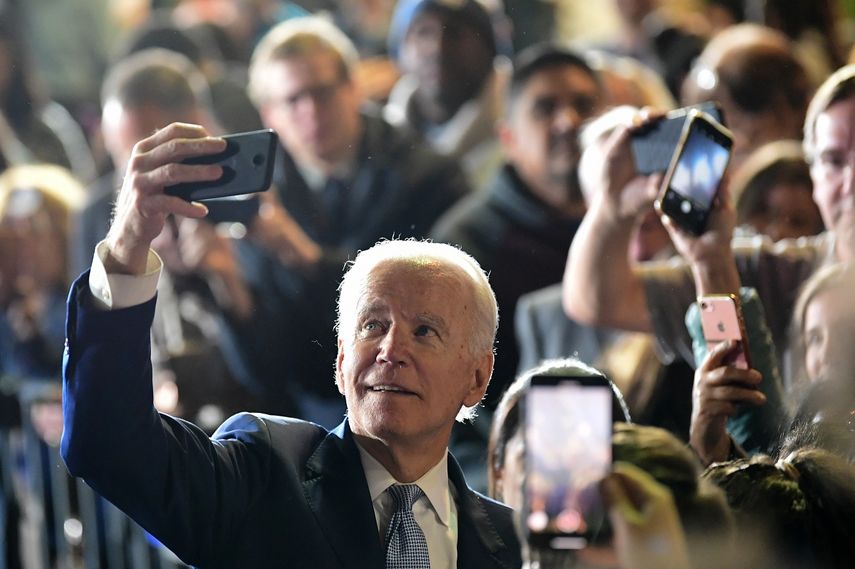 El precandidato presidencial Joe Biden.