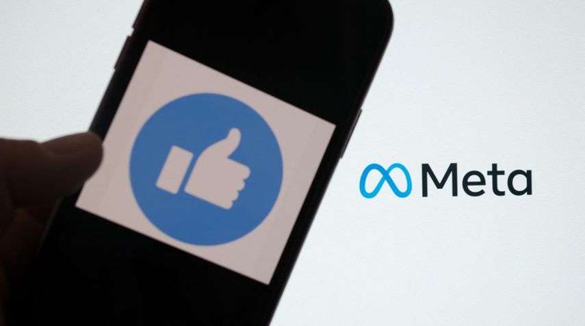Logo de Meta, la empresa matriz de Facebook instagram y Whatsapp.