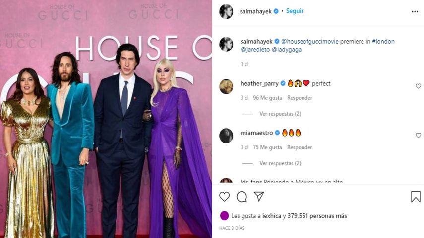 Salma Hayek y Lady Gaga