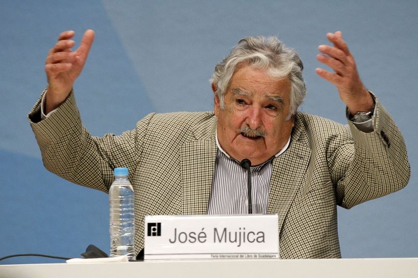 El presidente de Uruguay Jose Mujica intervino en la FIL de Guadalajara, México.    