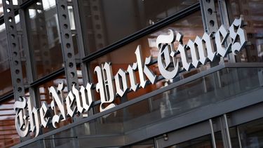 Imagen de la sede del periódico The New York Times.