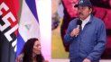 El dictador sandinista Daniel Ortega habla durante un discurso en Managua. Nicaragua. 