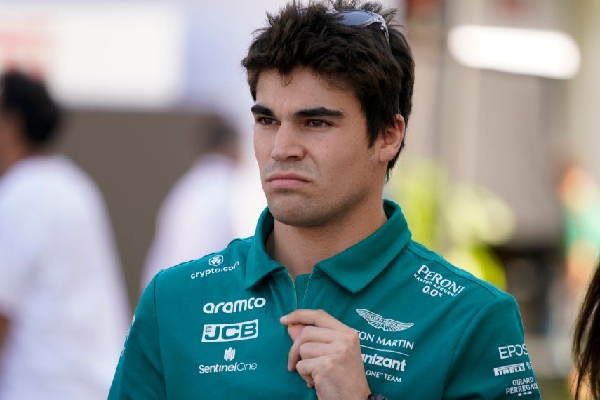 El piloto de Aston Martin, Lance Stroll, previo a una rueda de prensa del Gran Premio de Estados Unidos de la Fórmula 1, el 20 de octubre de 2022, en Austin, Texas.