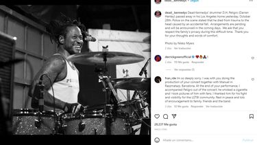 Darren Henley, exbaterista de las bandas Dead Kennedys y Red Hot Chili Peppers