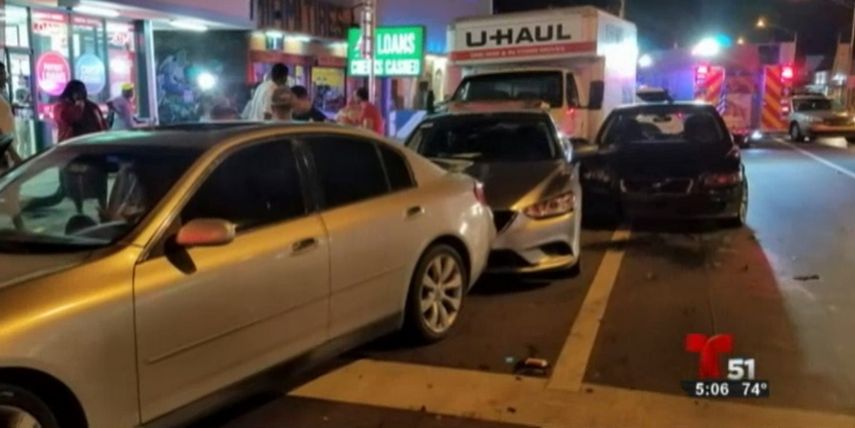 Los lesionados fueron trasladados por el Miami Fire Rescue hasta el hospital.&nbsp;