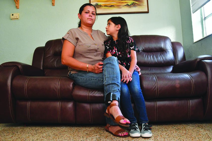 María de los Ángeles y su hija aguardan en casa por una solución.&nbsp;