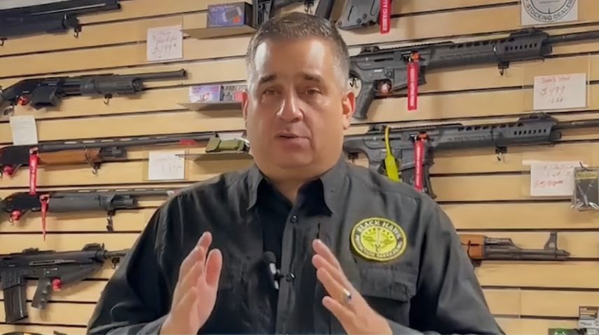 José Salas La Riva, empresario de armas en el sur de Florida. José Salas La Riva, empresario de armas en el sur de Florida.