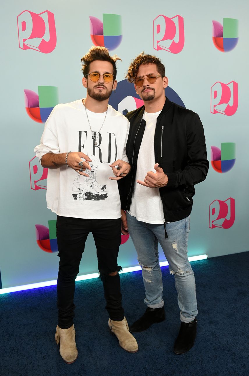 Los cantautores venezolanos Ricky y Mau, hijos de Ricardo Montaner.&nbsp;