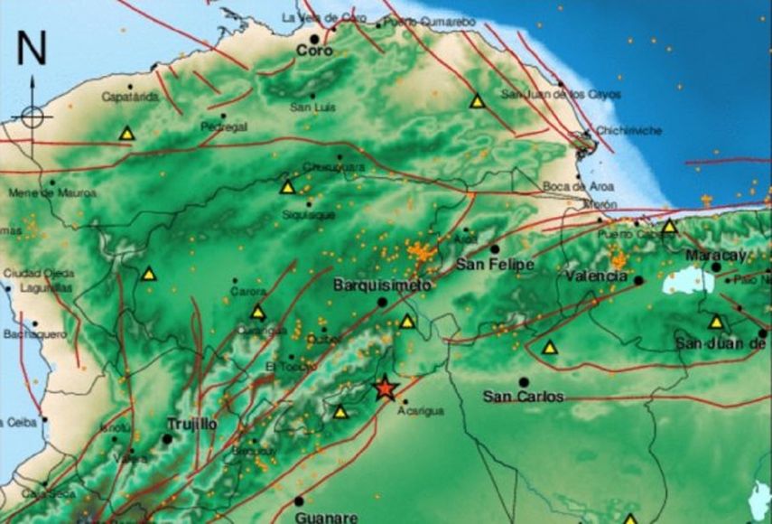 Captura de pantalla del informe preliminar difundido en la página we de Funvisis referente al sismo ocurrido en Venezuela.&nbsp;