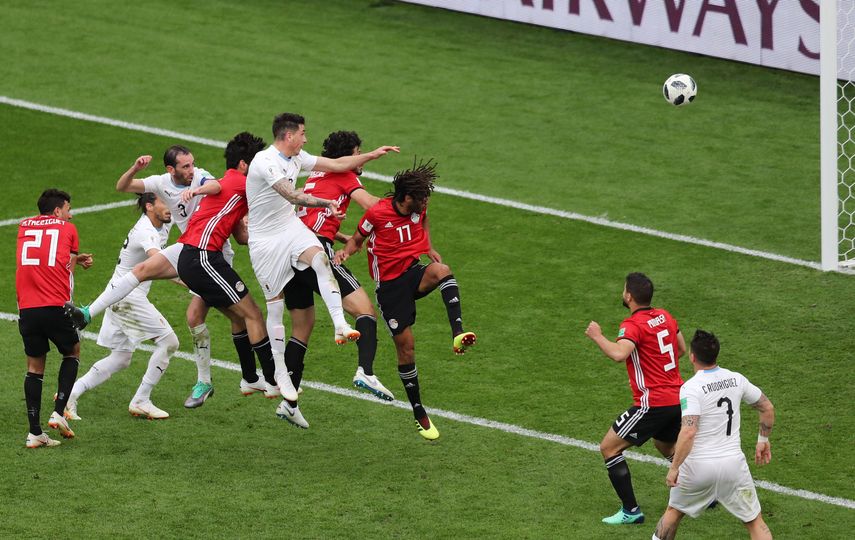 Liga Del Campeón Del Fútbol, Partido Entre Egipto V/s Uruguay Con