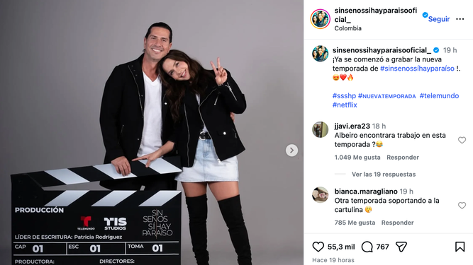 Reparto de la nueva entrega de la exitosa franquicia Sin senos, sí hay paraíso. Telemundo ha confirmado el inicio de las grabaciones en Colombia.&nbsp;
