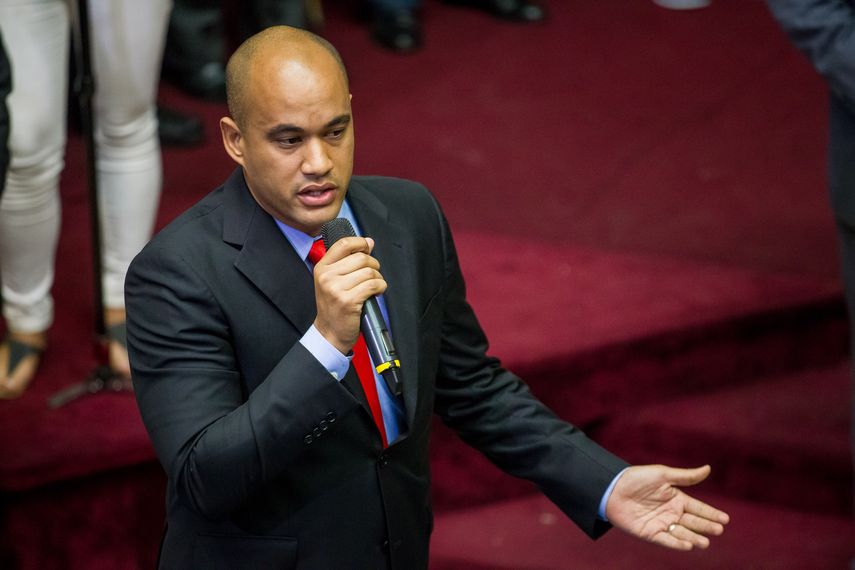 Jefe de la bancada del chavismo en el Parlamento venezolano, Héctor Rodríguez