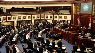 Vista parcial del Senado de Florida.