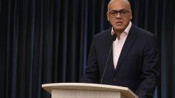 El portavoz del régimen de Venezuela, Jorge Rodríguez.  