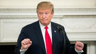 En la imagen, el presidente de Estados Unidos, Donald J. Trump.