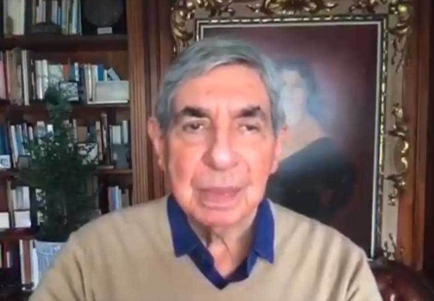 Expresidente de Costa Rica y Premio Nobel de la Paz, Óscar Arias&nbsp;