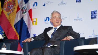 El expresidente de Colombia Álvaro Uribe durante el X Diálogo del Grupo IDEA