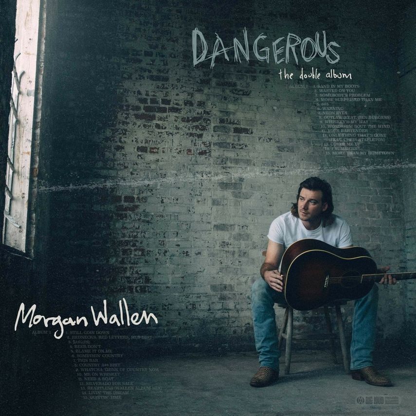Esta imagen de portada publicada por Big Loud Records y Republic Records muestra Dangerous: The Double Album, de Morgan Wallen. Esta semana, el artista estrenará su segundo álbum.&nbsp;