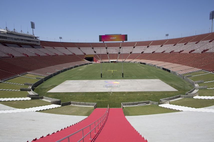 Los Ángeles Memorial Coliseum, el estadio multifuncional que fue sede de los Juegos Olímpicos de 1932 y 1984.&nbsp;