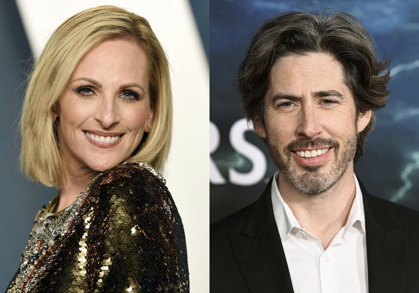 La actriz Marlee Matlin llega a la fiesta del Óscar de Vanity Fair en Beverly Hills, California, el 27 de marzo de 2022, izquierda, y el director Jason Reitman llega al estreno de Ghostbusters: Afterlife en Nueva York el 15 de noviembre de 2021. Ambos artistas se unen a la Junta de Gobernadores de la Academia de las Artes y Ciencias Cinematográficas.