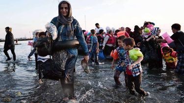 Refugiados huyen de la guerra civil.&nbsp;