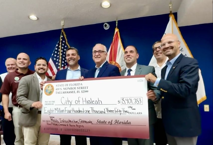 Hialeah recibe 8.4 millones del estado.