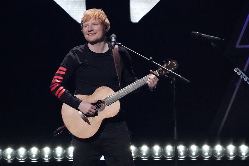 Ed Sheeran se presenta en Z100s iHeartRadio Jingle Ball el 10 de diciembre de 2021 en Nueva York.&nbsp;