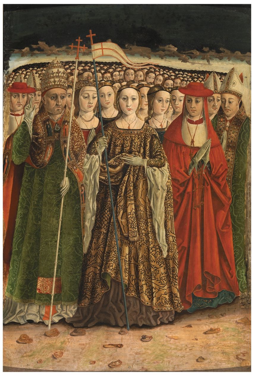 Reproducción de la obra Santa Úrsula con las once mil vírgenes.