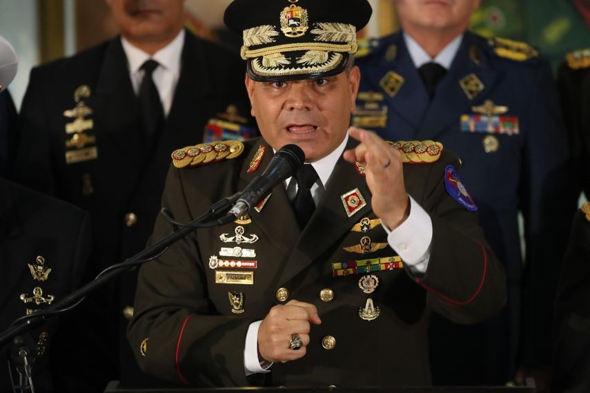 El ministro de Defensa del régimen de Venezuela, Vladimir Padrino López. 