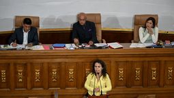 A Iris Varela en 2022, Argentina le negó el ingreso a su territorio debido a las sanciones. -AFP A Iris Varela en 2022, Argentina le negó el ingreso a su territorio debido a las sanciones. -AFP