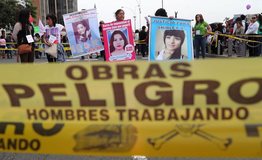En Perú también las mujeres se volcaron a las calles reclamando respeto y en contra de la violencia de género.&nbsp;