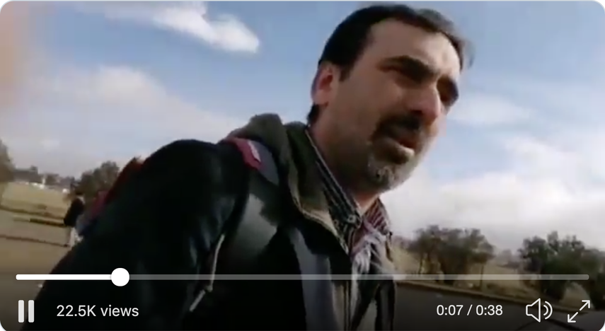 Captura de pantalla del video publicado por el exmandatario Jorge Tuto Quiroga, donde aparece Pablo Guti&eacute;rrez a su llegada a Bolivia.&nbsp;