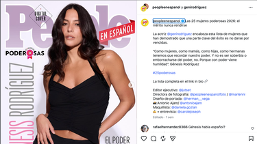 Genesis Rodríguez portada de la revista&nbsp;People&nbsp;