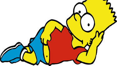 Bart Simpson en una de sus poses