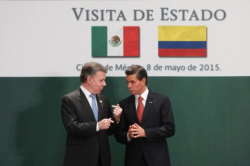 La visita de Estado de Peña Nieto a Colombia corresponde a una que Santos hizo a México en mayo de 2015