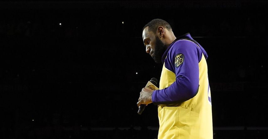 LeBron James, basquetbolista de los Lakers de Los Angeles.