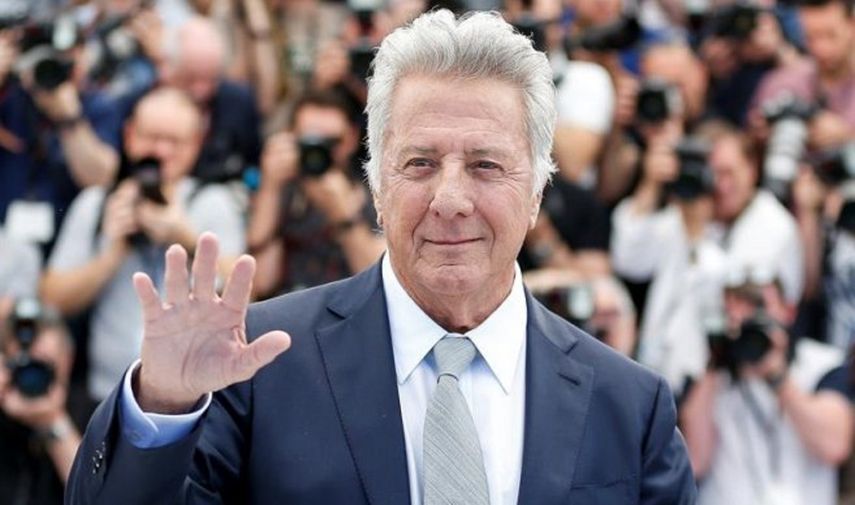 El actor Dustin Hoffman antes de la proyección de The Meyerowitz Stories en el Festival de Cannes.