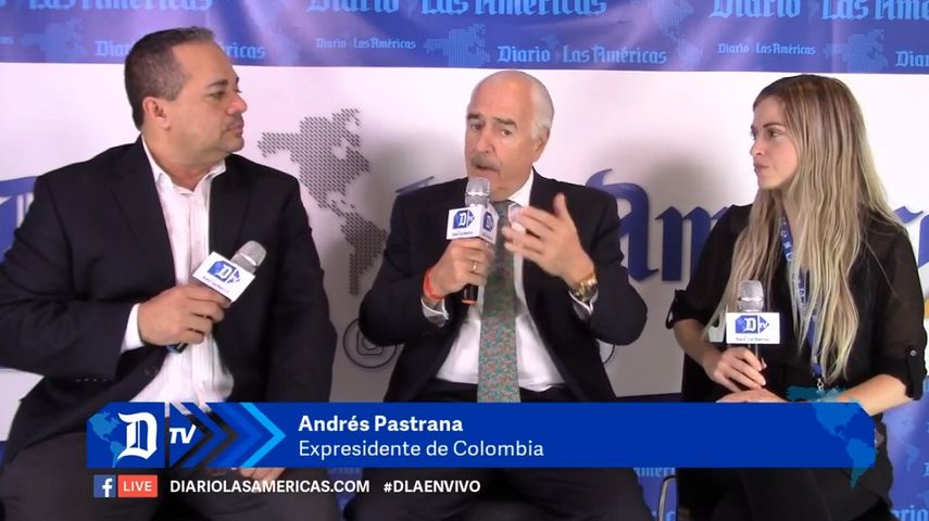 Entrevista al expresidente colombiano Andrés Pastrana.