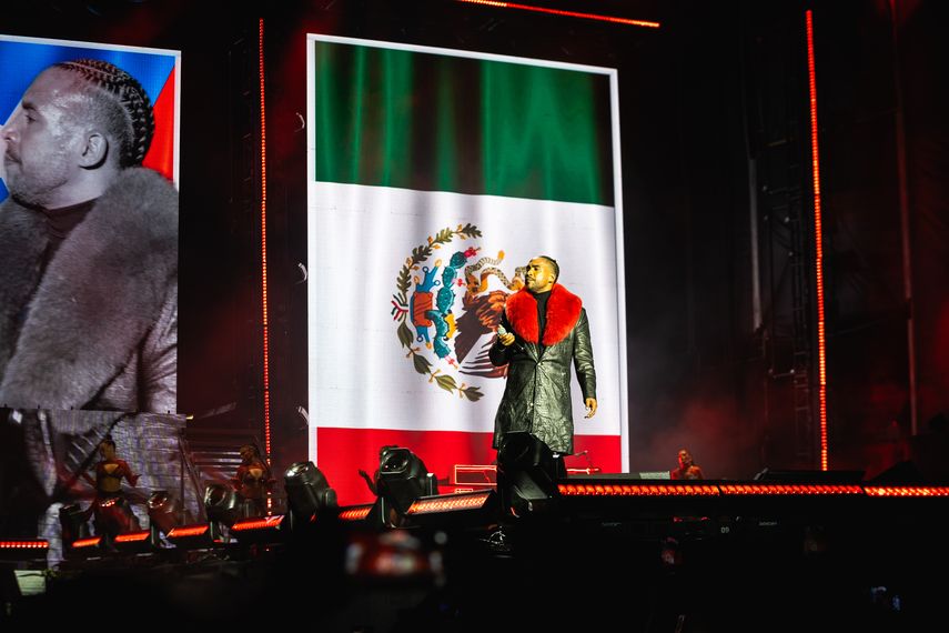 Don Omar presenta la gira Back to Reggaetón en Oaxaca, México, el 8 de marzo de 2025.