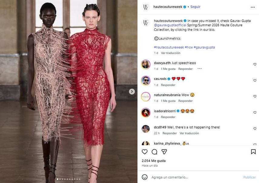 Semana de la Moda Femenina de París.&nbsp;