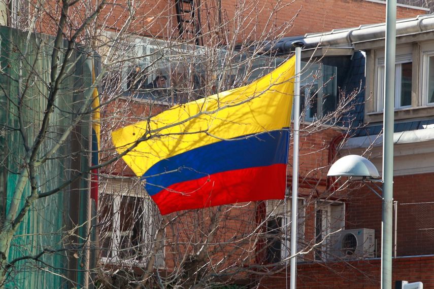 &nbsp;Imagen de archivo de una bandera de Colombia.&nbsp;