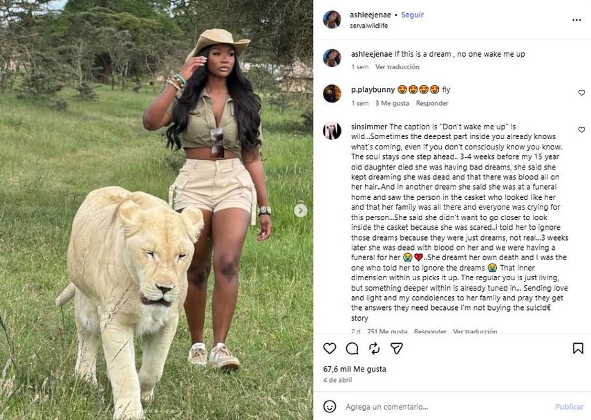 La influencer Ashlee Jenaee.&nbsp;